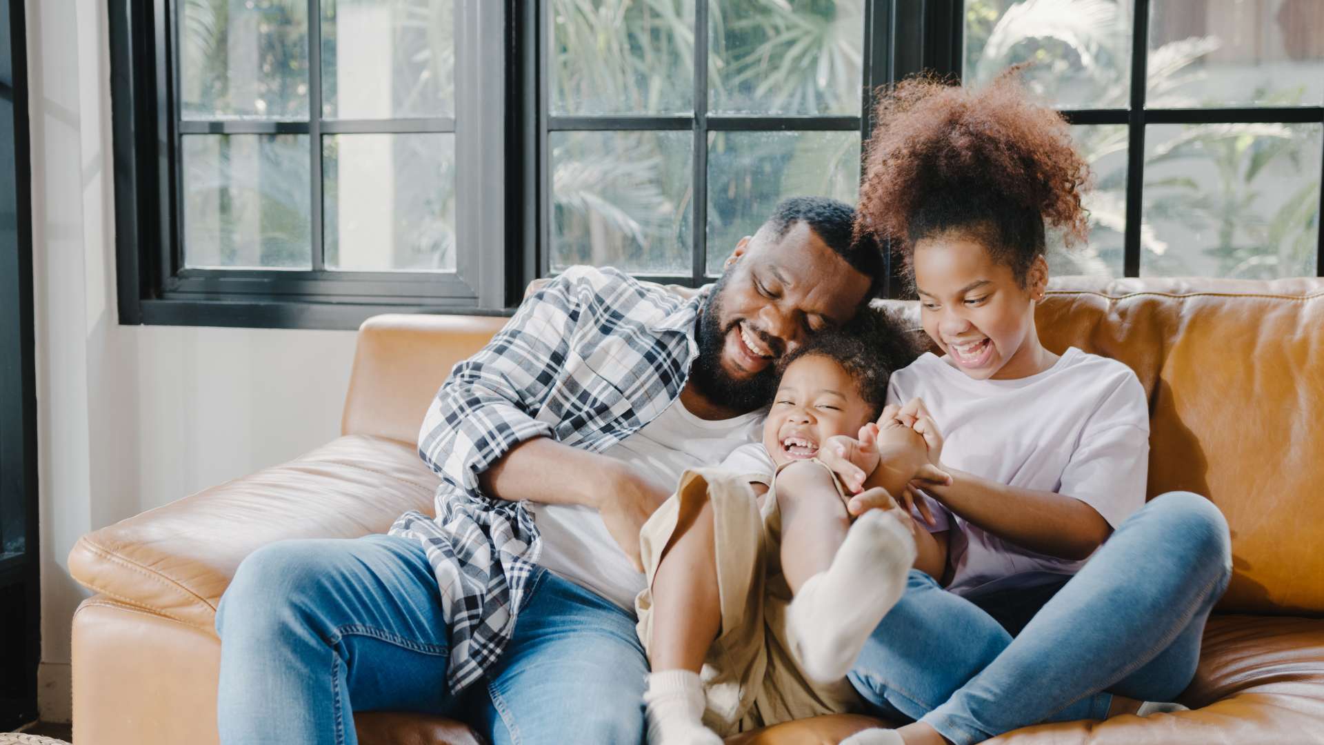 Cheerful family